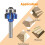 3Pcs Sturdy Corner Rounding Tool Four Edges Design 8mm Shank for 5