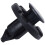 100 Pcs Plastic Rivets for Clip Screw Type Fastener, Black 2