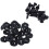 100 Pcs Plastic Rivets for Clip Screw Type Fastener, Black 1