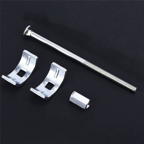 10Pcs Countertop Benchtop Joiner Joint Connector M6 Thread Bolt Half Moon Shaped Bracket Dog Bone Fastener 2