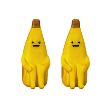3D-gedruckte Bananenfiguren, lustige Bananenskulpturen,