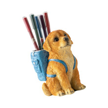 Porte-stylo chien mignon pour bureau, organisateurs de-Bleu