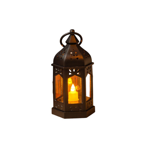 Elegant LED Electronic Candle Holder Desktop Decoration-S Black
