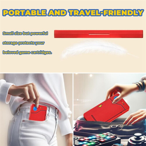 24 in 1 Game Card Case Holder Hard Shell Protective 3D Pattern Game Card Storage Box for   Lite OLED 1