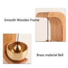 2024 Houten Deurbel Bel Windgong Draadloze Deurbel voor Thuis Ingang Deurbel Esthetische Kamer Muur Decor-A, 4 Stks