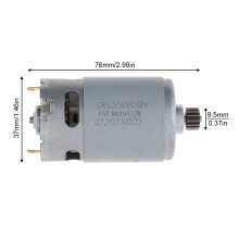 GRS550VC 14 Teeth  Motor 21500-29000RPM Lithium Drill Motor  10.8V for Rechargeable Electric Saw Screwdriver