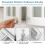 Solid Brass Art Deco Style Vertical Lines Linear Kitchen Cabinet Knobs Silver Nickel Drawer Handle Pull 5