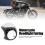 Smooth 7in Motorcycle Headlight Fairing Black 1