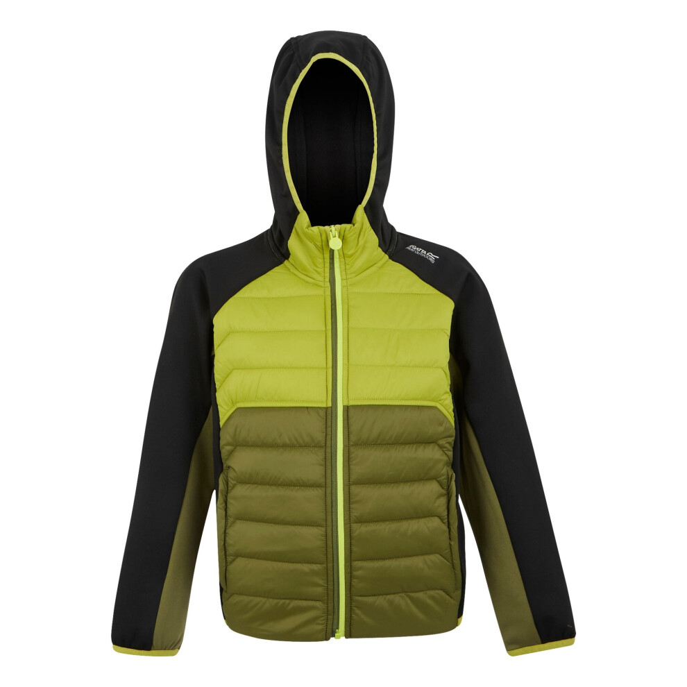 Regatta (5-6 Years, Nephrite Green/Grenoble Green/Black) Childrens/Kids Kielder Ix Hybrid Jacket