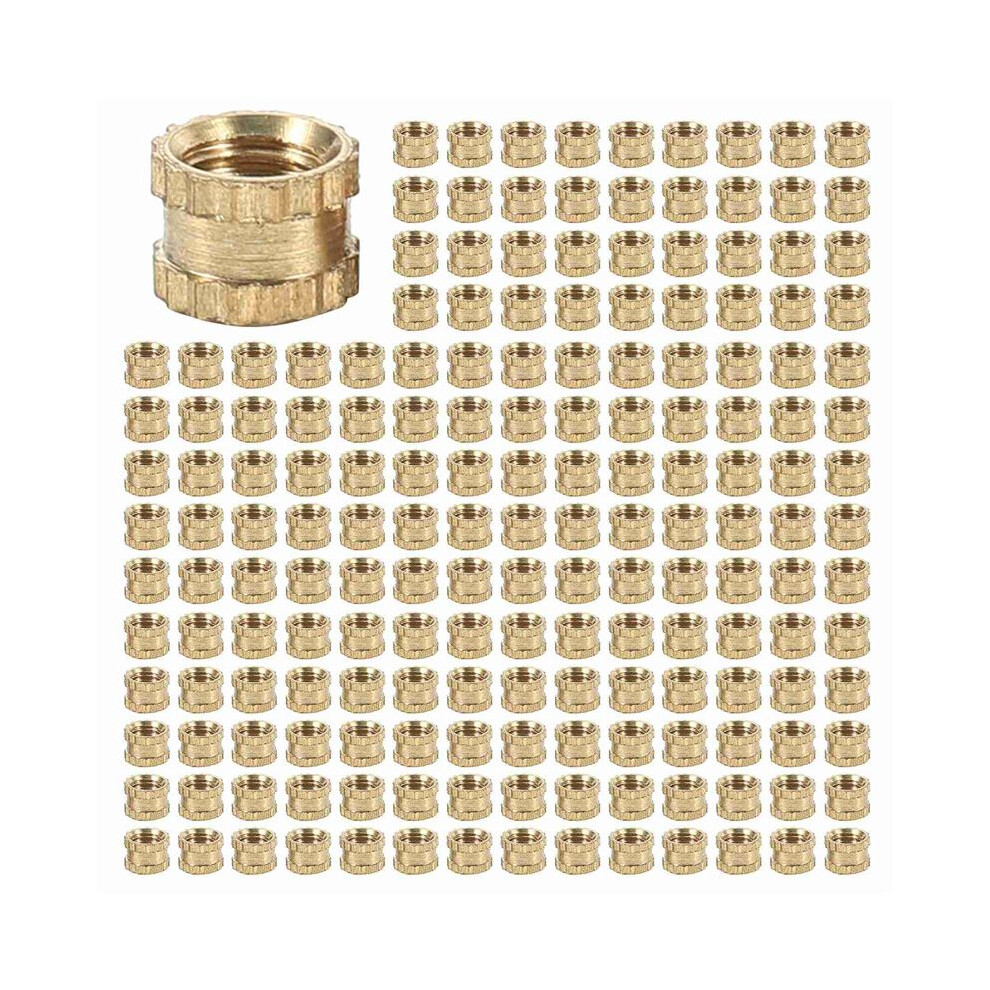 M3 X 3Mm Female Thread Brass Knurled Threaded Insert Embedment Nuts 1000Pcs 6032834477202
