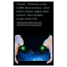20Pcs Mobile Gaming Finger Sleeves for PUBG Anti-Slip Breathable Thumb Protectors Gamer Finger Covers A