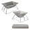 Thin Untarnished Transportable Barbecue For Firewood Cooking-B4 2