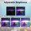 Adjustable Brightness USB Power Aquarium Light with 6 Rows-38cm 3