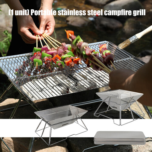 Thin Untarnished Transportable Barbecue For Firewood Cooking-B4 2