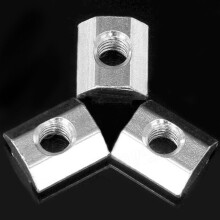 50Pcs M5 T Sliding Nut Zin-Plated Carbon Steel T Sliding Nut & 1set 2020 Series Aluminum Profile Connector Set