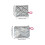 Sacs de rangement modernes matelassés en argent, parfaits pour-3 4