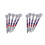 10Pcs Clear Plastic Golf Tees | Long Unbreakable Bulk with Holder 12