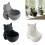 Plastic Kitten Shape Planter Holder Storage Bucket-White 3