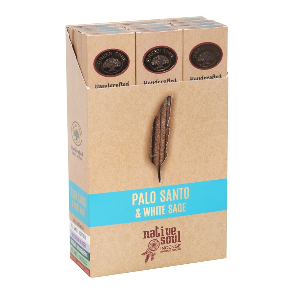Native Soul Palo Santo & Sage Smudge Incense Sticks (Pack Of 96) White