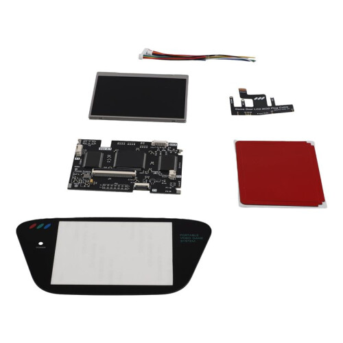 2X V4 IPS OGS LCD Screen Kits for  Game Gear Full Screen V4.0 Display LCD Highlight Brightness for  GG Black 2