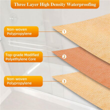 2X Waterproof Membrane Band Roll,Shower Waterproofing Membrane Uncoupling Band for Tile Wall Floor Bathroom Shower Sauna