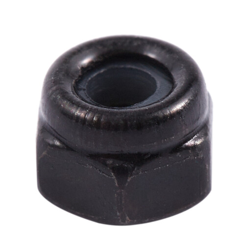 M2 Zinc Plated Nylock Nylon Insert Hex Lock Nuts Black 100Pcs 1
