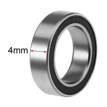 40PCS 6700-2RS High Quality 6700 2RS 10X15X4mm Miniature Seal Deep Bearing,Black