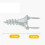100PCS Seamless Nails Double-Headed Screw Solid Wood Baseboard Seamless Nails Foot  Special Nails 7
