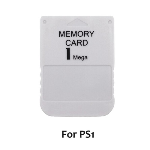 2X for 1 Mega Memory Card for PS1 PS One for  1 Game Console Save Game Data Saving Progress 1MB Memory Card 2
