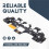 2X Ergonomic Micro- Tactile Clicky Hair Trigger Kit for PS5 Controller BDM-030/040/050 12Key A 6