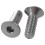 150 Pcs Stainless Steel Countersunk Screws, Hexagon Socket Hex Key Bolts M4 x 12mm 3