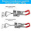 30Pcs Toggle  Clamp, 304 Stainless Steel Pull Hasp Latches, Quick Release Hand Tool Toggle Clamp 6