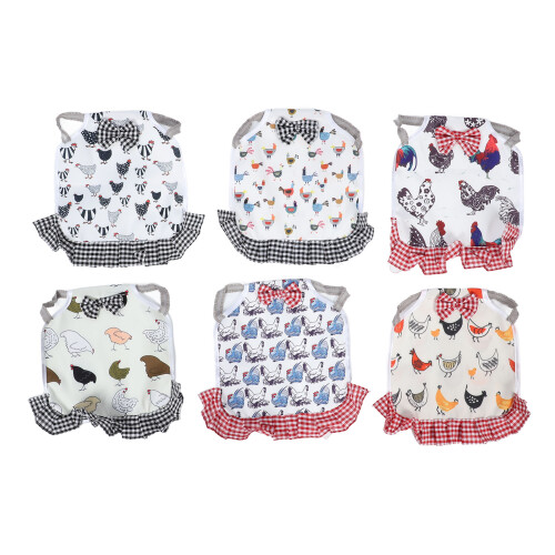 6 pezzi Hen Apron Saddle, Traspirante, 23x27 cm 2
