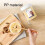 Caja de avena de doble capa 150ml+330ml PP apta para microondas 13