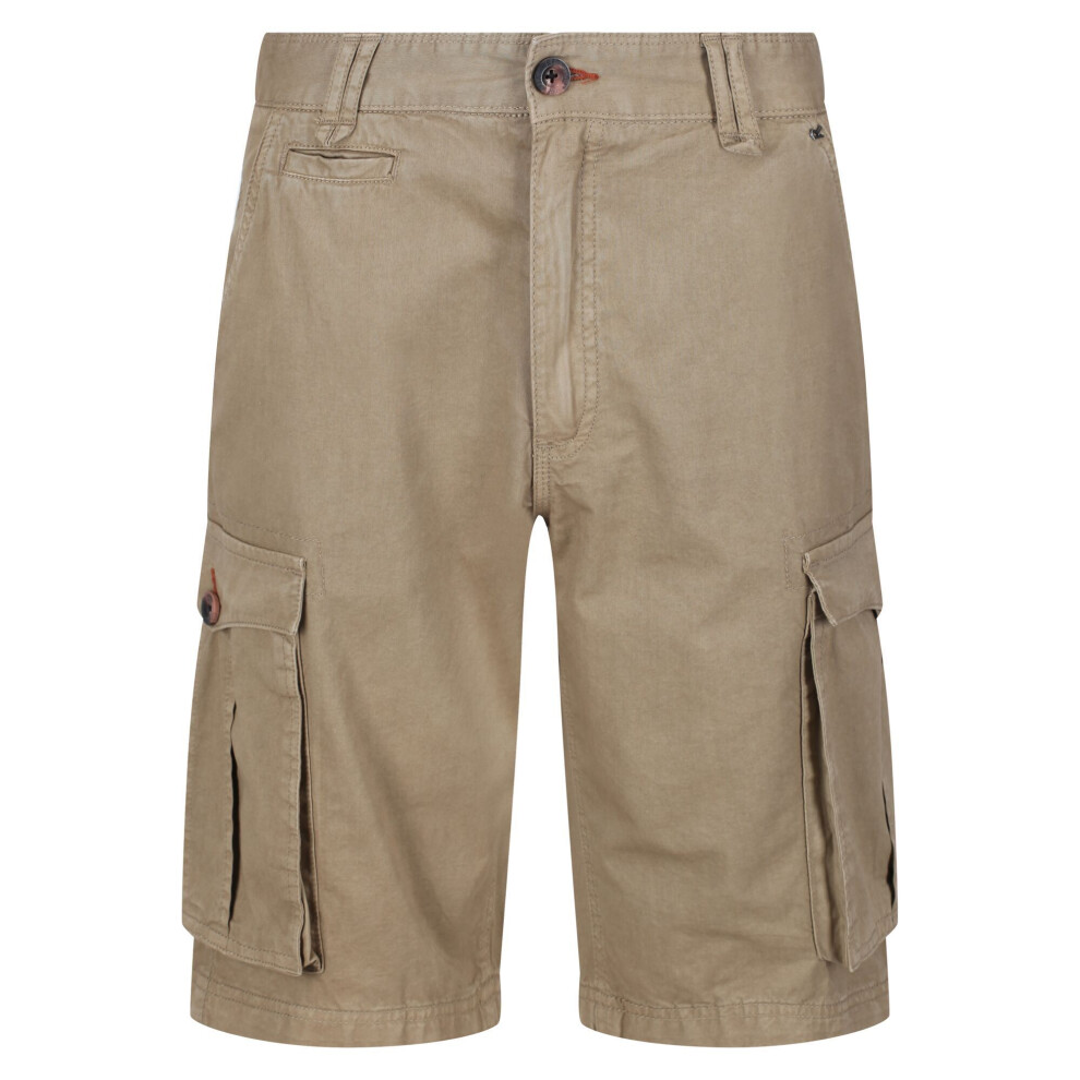 Regatta (38In, Sand) Mens Shorebay Vintage Cargo Shorts Gold