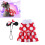 Hundekleid mit Polka-Dot-Muster, Größe L, Rot-Weiß, Polyester 3