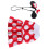 Hundekleid mit Polka-Dot-Muster, Größe L, Rot-Weiß, Polyester 12