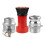 2X Bocal de Mangueira de Incêndio, 2 Polegadas NPSH HeavyDuty Industrial Fire Hose Constant Flow Fog Nozzle com 2 Peças 2 Polegadas Camlock Fitting 2