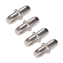 200Pc Cabinet Cupboard Wooden Chopping Shelf Support Pins Nails 16mm x 5mm
