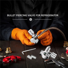 30Er-Pack BPV-31 Piercing-Ventil-Leitungshahn-Ventil-Sets, Verstellbar für Klimaanlagen, HVAC, 1/4 Zoll, 5/16 Zoll, 3/8 Zoll Schläuche