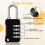 4PCS 4 Digit Number Combination Pad Lock Padlock Outdoor Waterproof Lock Suitcase Luggage Security Coded Lock 2