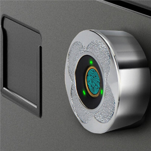 2X Drawer Fingerprint Lock Password Mailbox Lock Biometric Drawer Lock Fingerprint Rechargeable Keyless Lock(A) 1