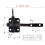 2X Self Locking Gate  for Wooden Fence Heavy Duty, Steel Spring Cable Pull String Gate Hardware Gate Lock 8