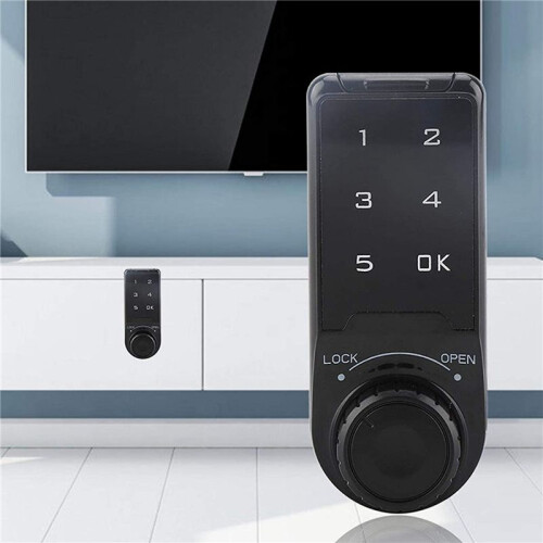 6X Combination Lock, Door Access Digital Electronic Security Cabinet Coded Locker Contact Keypad Password B 1