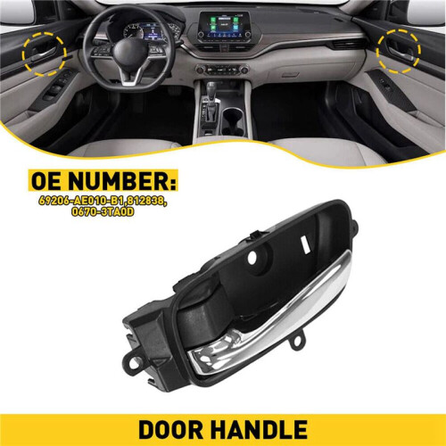 2X Left Inner Door Handle for  Altima Pathfinder Titan  Murano 2013 - 2021 80671-3TA0D 2