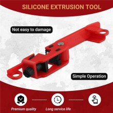 2X Red Electrical Box Circuit Breaker Lockout, Tagout Breaker Box Lock for Standard Single and Double Toggles