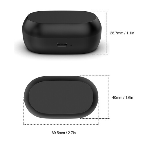 Custodia di ricarica wireless per Elite 7 Pro/Active, 600mAh, nera 1