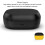 Custodia di ricarica wireless per Elite 7 Pro/Active, 600mAh, nera 5