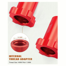 2X Paint SprayGun Cup Adapter Fit for SRI R100 602 H-2000 25CC 250CC Cup , Thread Size 14MM Pitch 1.0MM