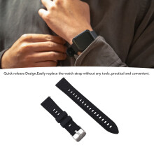 Engraved Silicone Strap for GT4 Black